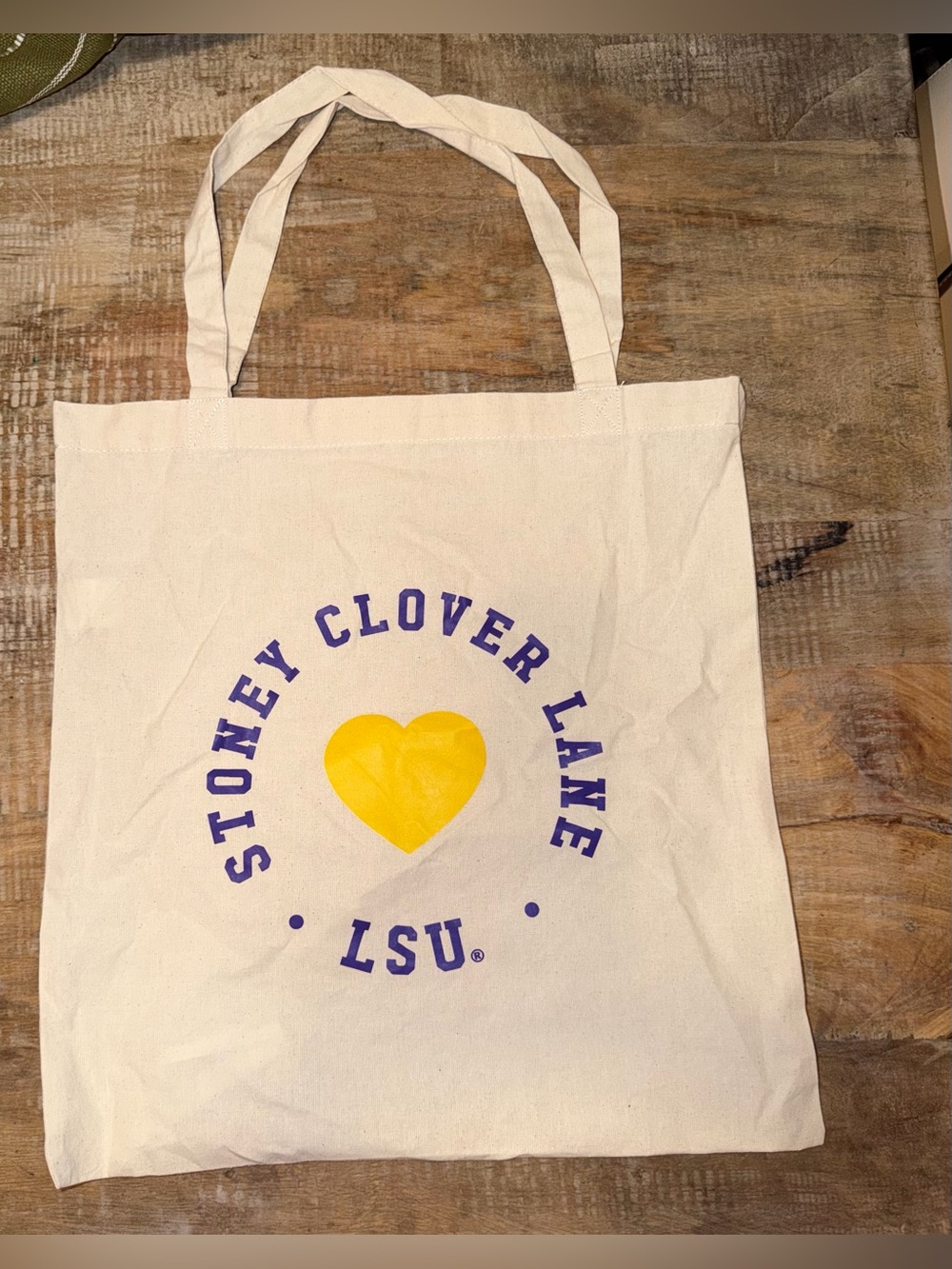 Stoney Clover Lane X LSU Canvas Tote. NWOT
